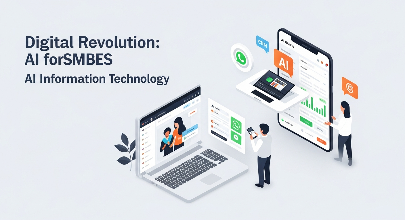 Ilustrasi artikel Revolusi Digital: Bagaimana AI Mengubah Lanskap IT untuk UMKM di Indonesia