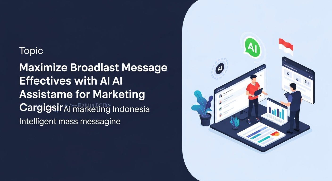 Ilustrasi artikel Maksimalkan Efektivitas Broadcast Pesan dengan Bantuan AI untuk Kampanye Pemasaran di Indonesia