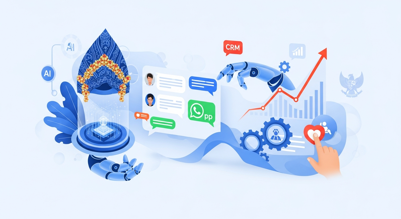 Ilustrasi artikel Revolusi Bisnis Indonesia: Tingkatkan Penjualan & Layanan Pelanggan dengan Otomatisasi WhatsApp